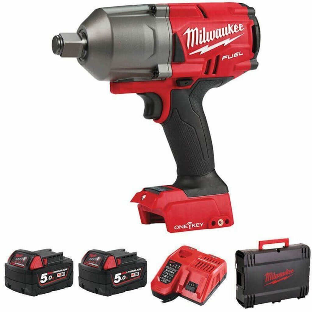 Акумулаторен ударен гайковерт MILWAUKEE M18 ONEFHIWF34-502X, 18 V, 1627 Nm, ¾″ / 4933459730 Акумулаторен ударен гайковерт MILWAUKEE M18 ONEFHIWF34-502X, 18 V, 1627 Nm, ¾″ / 4933459730